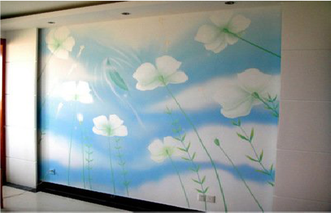 含山画墙绘怎么画好白云的蓬松感？