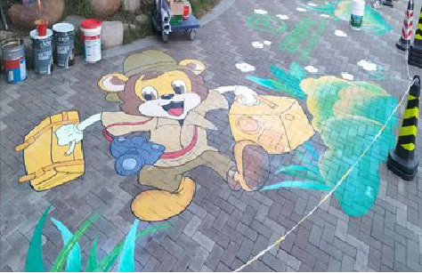 含山夏季画地面彩绘会遇到的问题