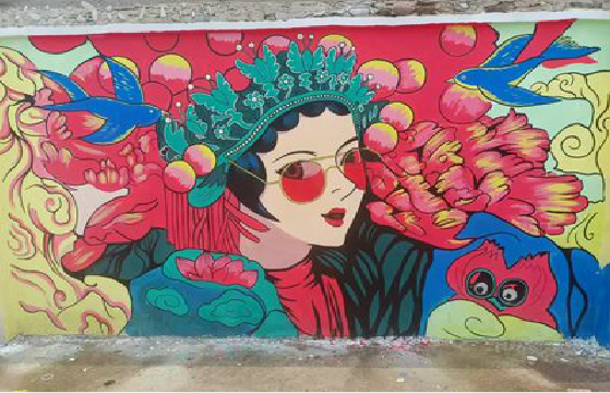 含山墙体彩绘-网红墙