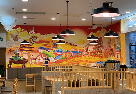 含山商业空间彩绘介绍。