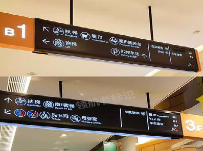 含山如何通过商场标识牌引导客流分布？