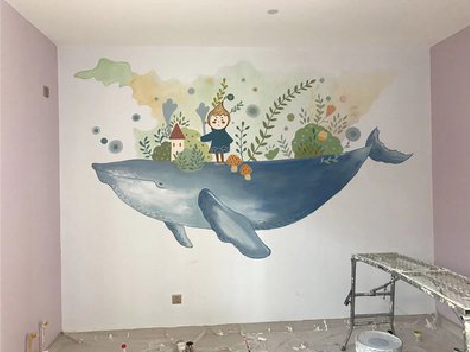 含山手绘墙的特点及优势。